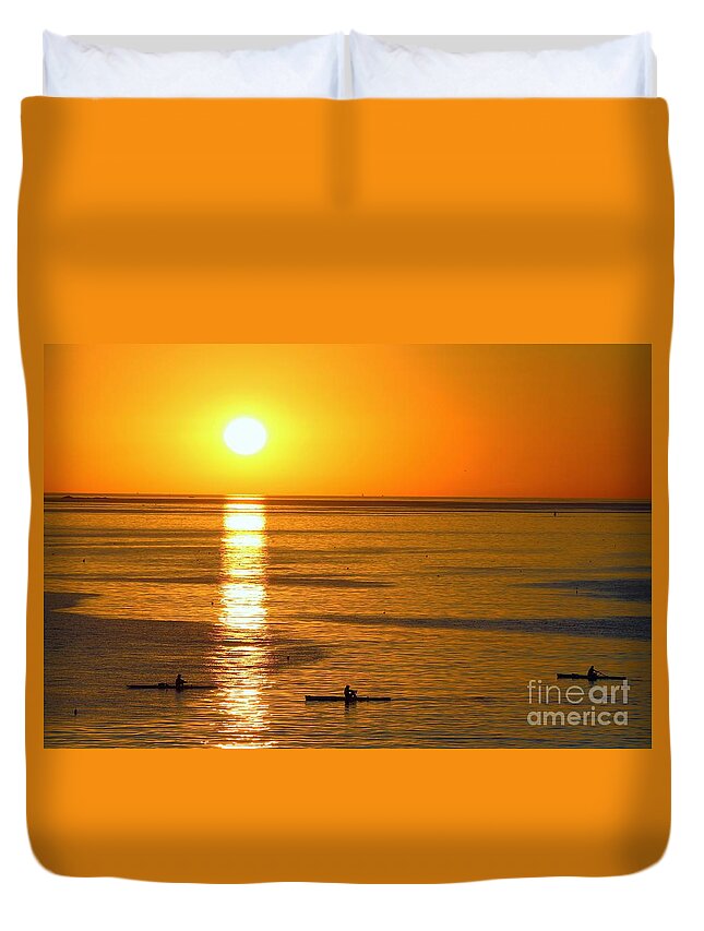 Peaches Point Duvet Cover featuring the photograph Marblehead MA #33 by Donn Ingemie
