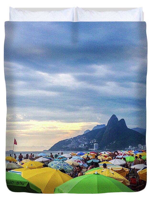 Mountain Duvet Cover featuring the photograph Rio de Janeiro #34 by Cesar Vieira