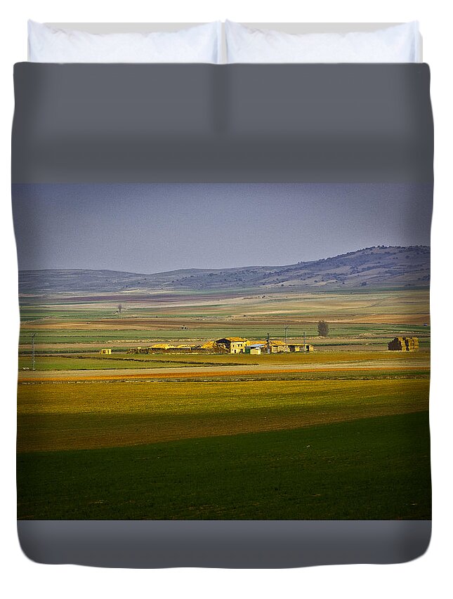 Spain. Landscape Duvet Cover featuring the photograph 340 by Garth Pillsbury