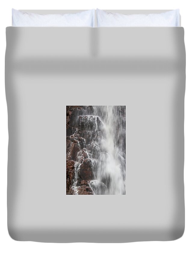 Water Duvet Cover featuring the photograph Waterfall #35 by Borje Olsson