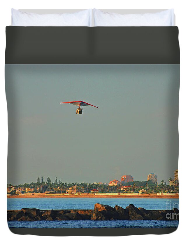 Flying Boat Duvet Cover featuring the photograph 38- Escape From Palm Beach by Joseph Keane
