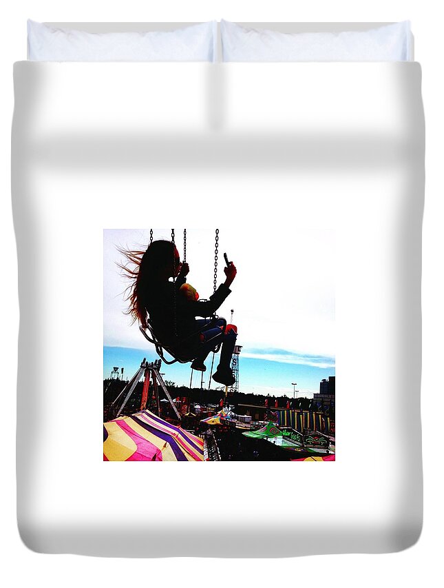 Beautiful Duvet Cover featuring the photograph The Girl by Shawn Gordon