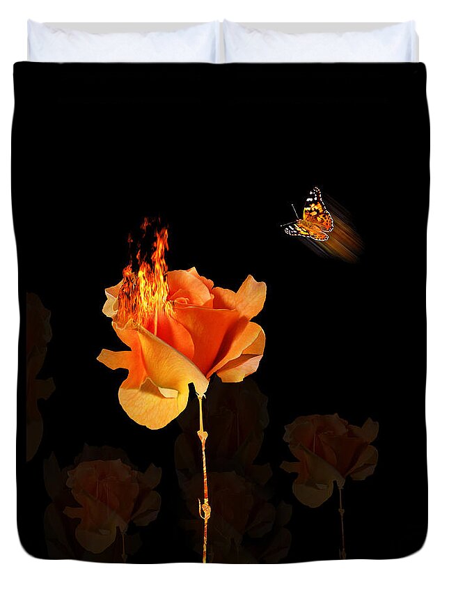 Flower Duvet Cover featuring the photograph 3968 by Peter Holme III