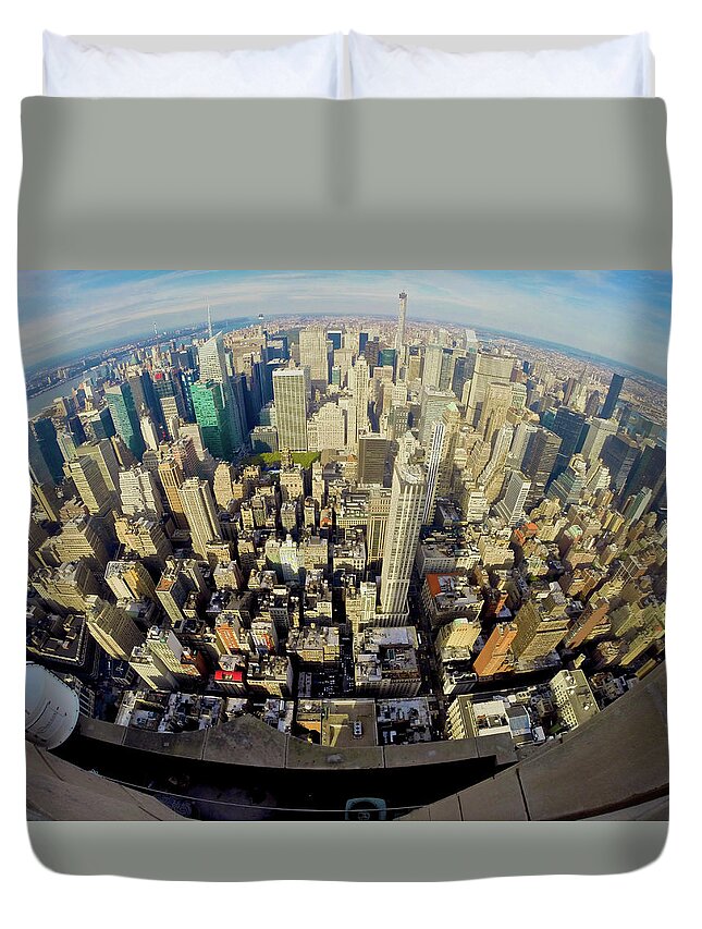 Empire Duvet Cover featuring the photograph Empire View #5 by Steven Lapkin