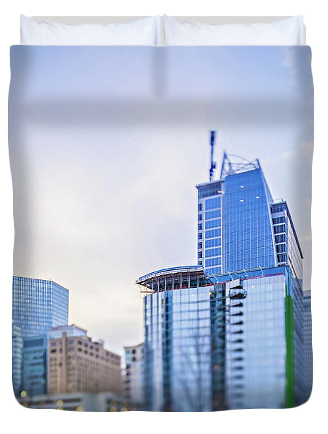 Charlotte Duvet Cover featuring the photograph Spring Time In Charlotte North Carolina #4 by Alex Grichenko