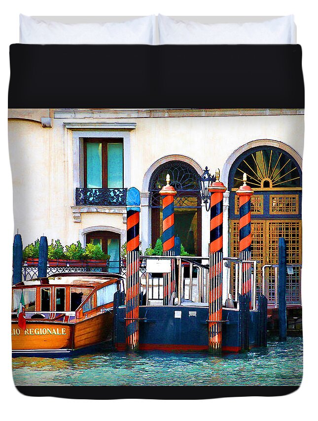 Venice Duvet Cover featuring the photograph Venice Untitled #4 by Brian Davis