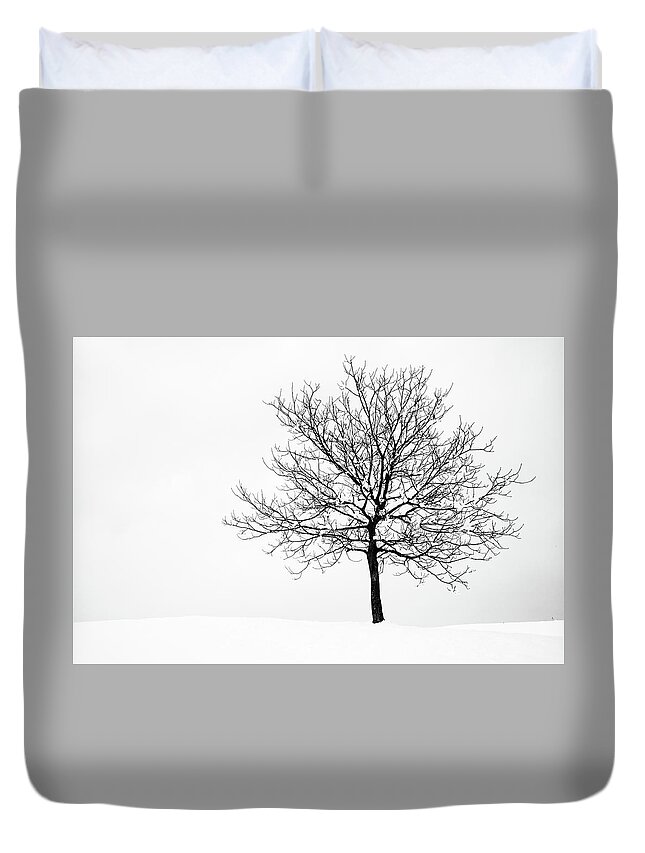 Tree Duvet Cover featuring the photograph Winter #4 by Ian Middleton