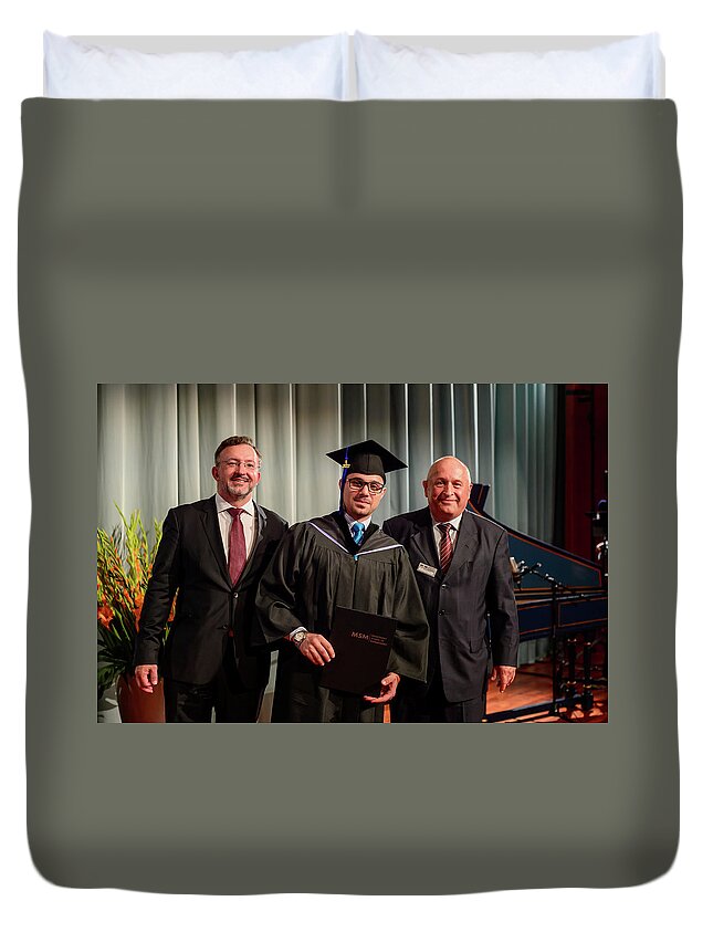  Duvet Cover featuring the photograph MSM Graduation Ceremony 2017 #44 by Maastricht School Of Management