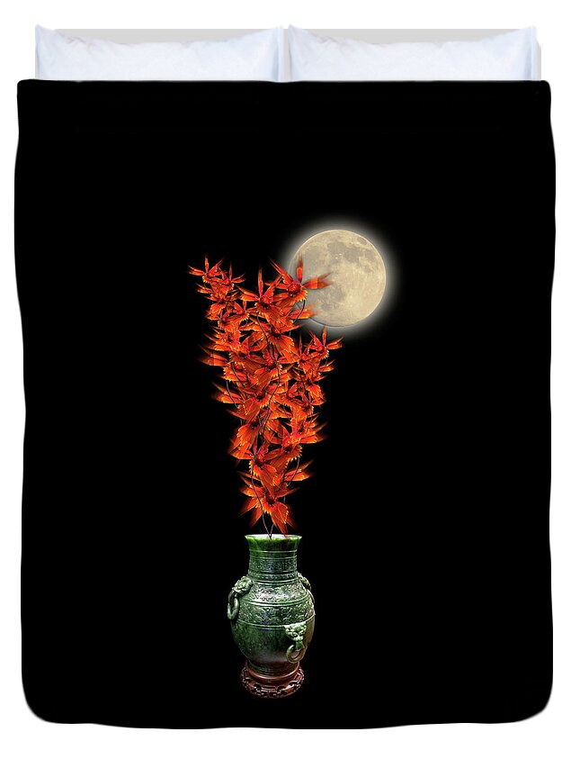 Vase Duvet Cover featuring the photograph 4406 by Peter Holme III