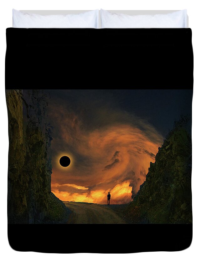 Mountains Duvet Cover featuring the photograph 4484 by Peter Holme III