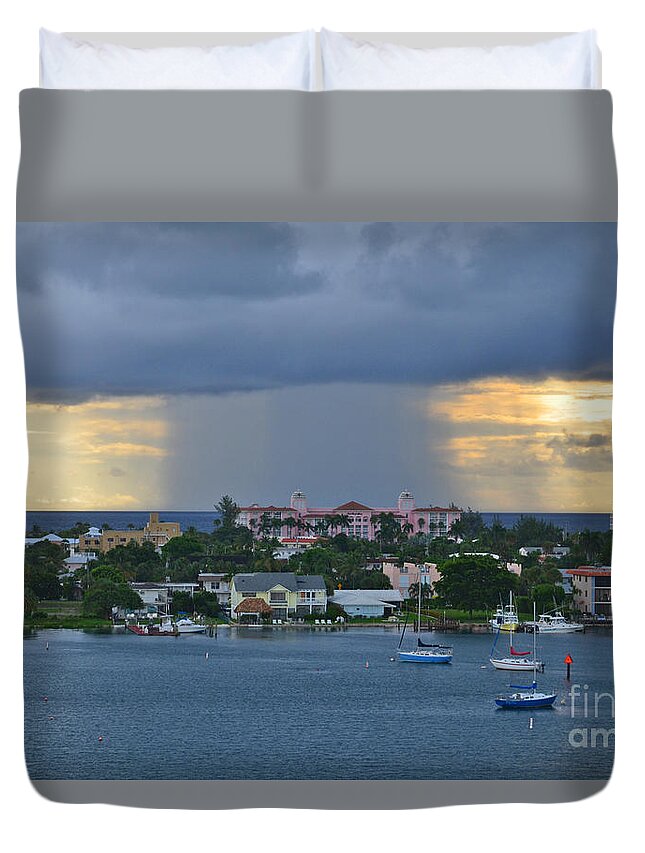 Storm Duvet Cover featuring the photograph 48 Nuclear Storm by Joseph Keane
