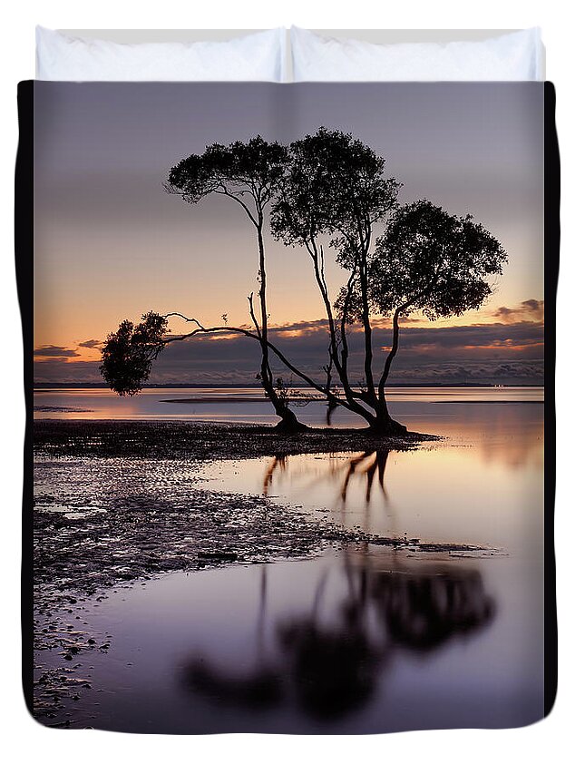 Mangrove Duvet Cover featuring the photograph Beachmere #5 by Robert Charity