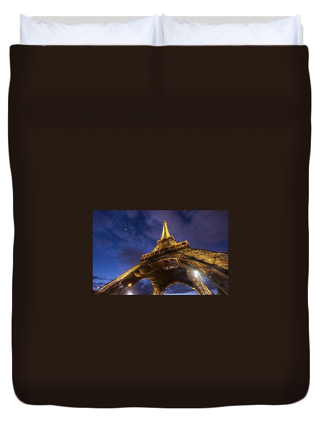Eiffel Tower Duvet Cover featuring the photograph Eiffel Tower #5 by Mariel Mcmeeking