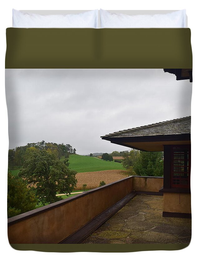 Frank Duvet Cover featuring the photograph Taliesin #5 by Curtis Krusie