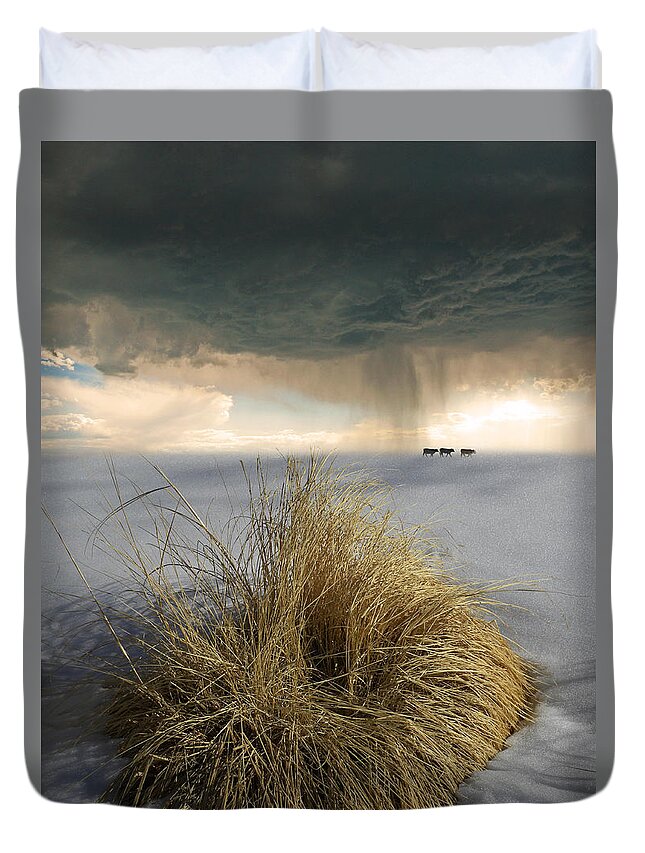 Animals Duvet Cover featuring the photograph 4120 by Peter Holme III