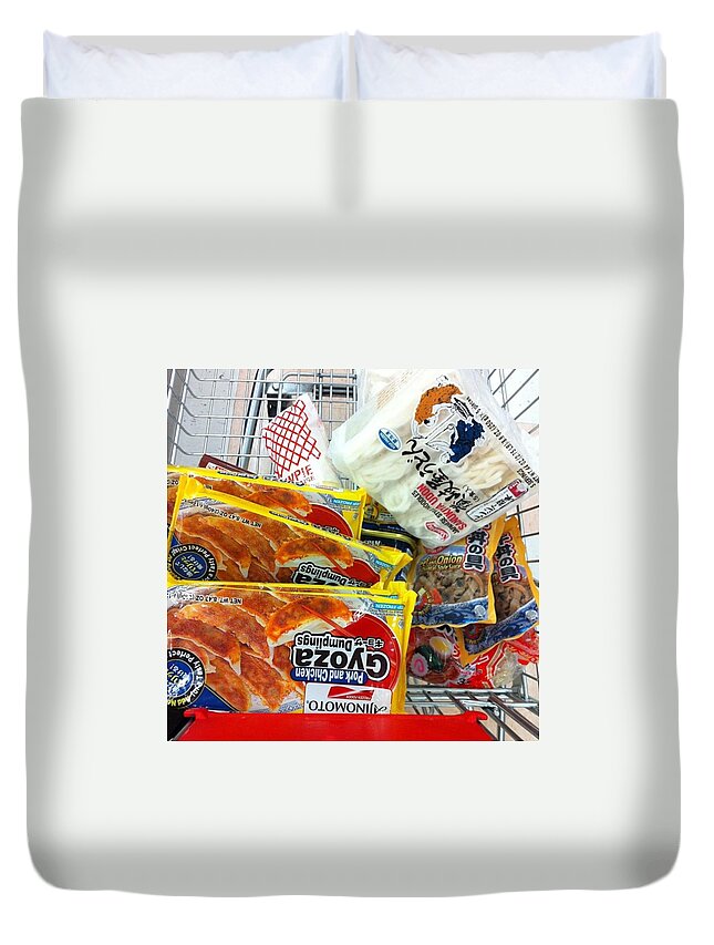  Duvet Cover featuring the photograph Japanese Foods by Kei Aoki