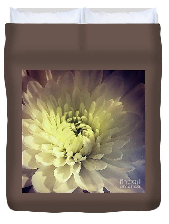 White Duvet Cover featuring the photograph Flower by Deena Withycombe
