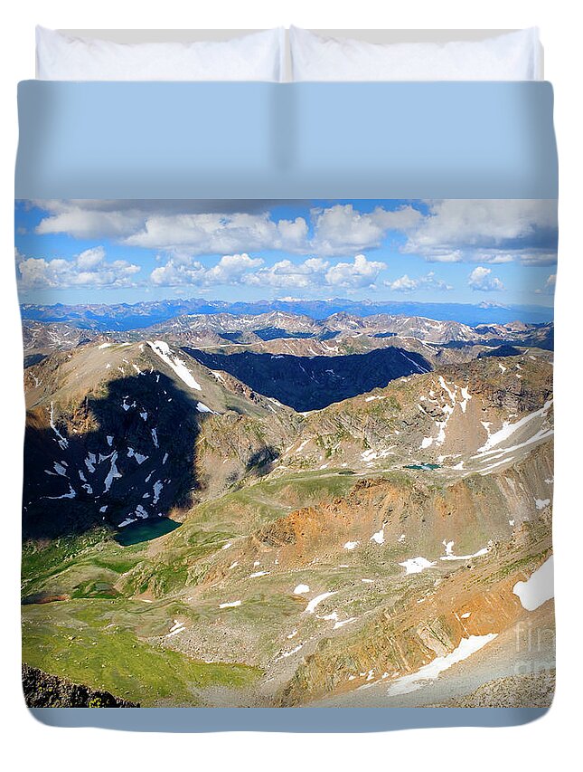 Mount Massive Duvet Cover featuring the photograph Hiking the Mount Massive Summit #6 by Steven Krull