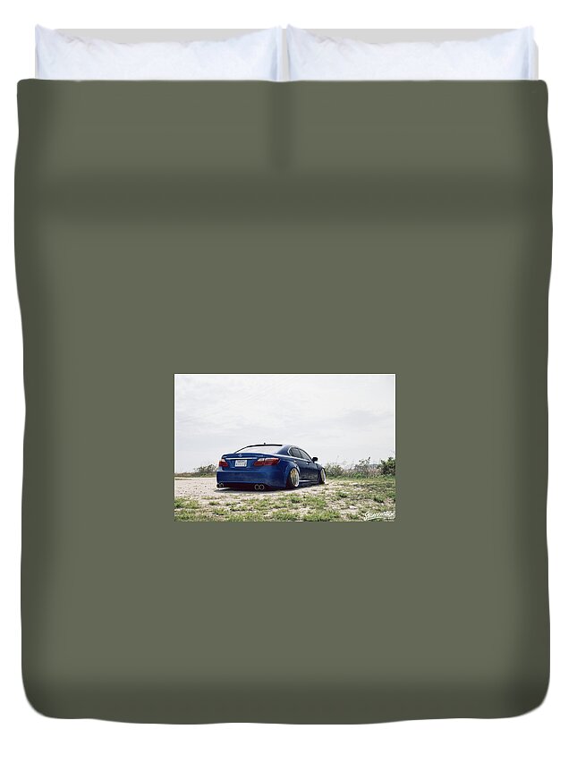 Lexus Ls460 Duvet Cover featuring the photograph Lexus LS460 #6 by Jackie Russo