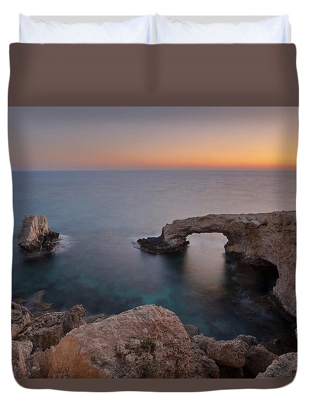 Love Bridge Duvet Cover featuring the photograph Love Bridge - Cyprus #6 by Joana Kruse