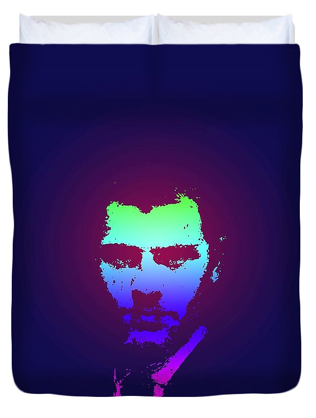Man Duvet Cover featuring the painting Portrait of a Young Man #6 by Celestial Images