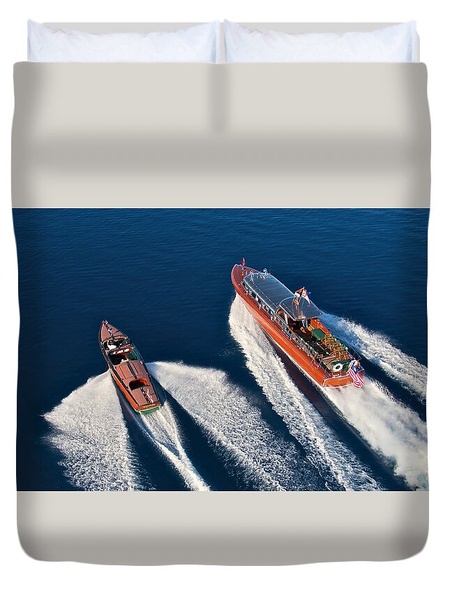 Hacker Duvet Cover featuring the photograph Snow Water #10 by Steven Lapkin