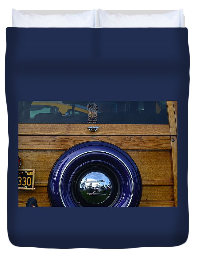  Duvet Cover featuring the photograph Woodie by Dean Ferreira