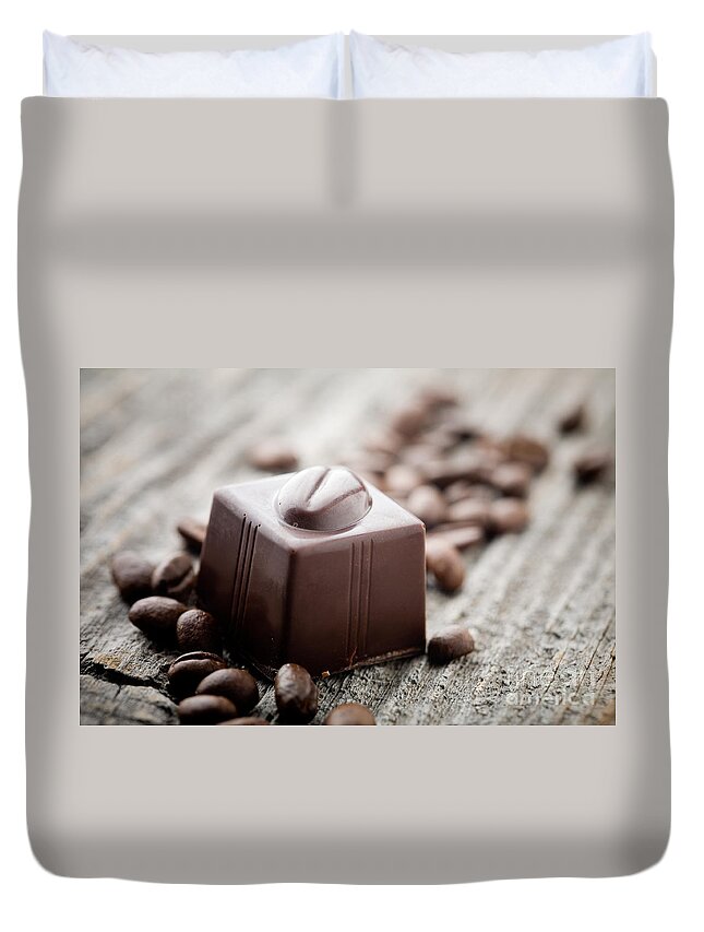 Addiction Duvet Cover featuring the photograph Chocolate #7 by Kati Finell