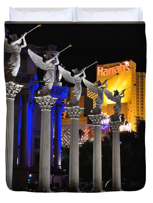 Las Vegas Duvet Cover featuring the photograph Las Vegas #7 by Ray Mathis