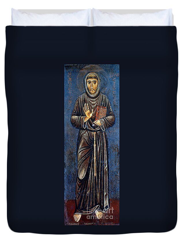 13th Century Duvet Cover featuring the painting St. Francis Of Assisi #7 by Granger