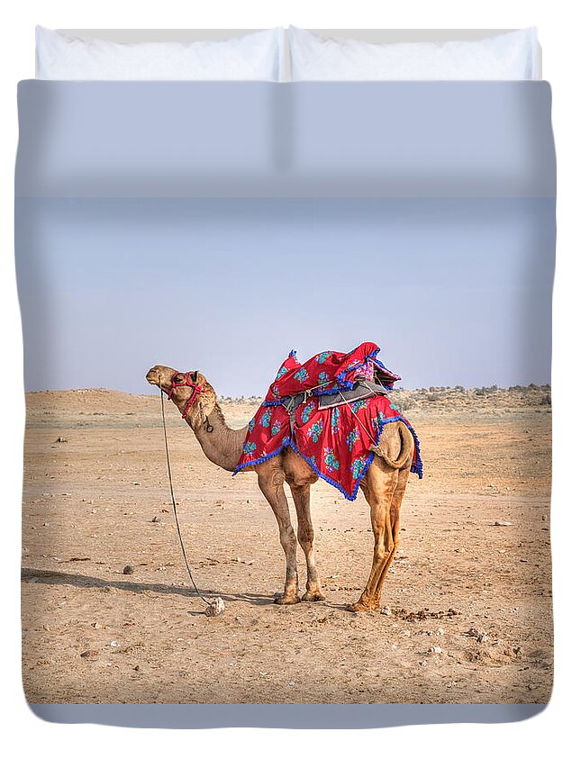 Thar Desert Duvet Cover featuring the photograph Thar Desert - India #7 by Joana Kruse