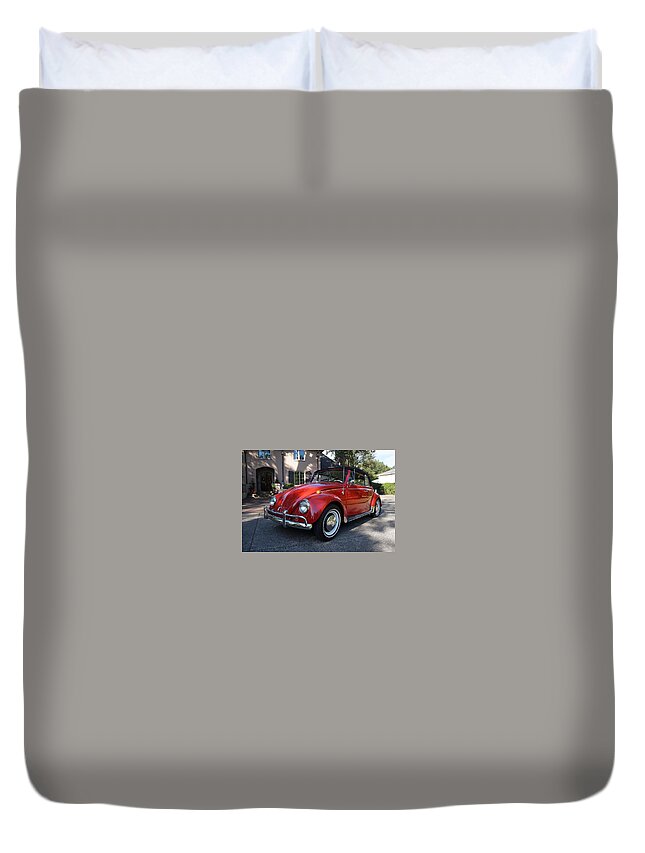 Volkswagen Beetle Duvet Cover featuring the photograph Volkswagen Beetle #7 by Jackie Russo