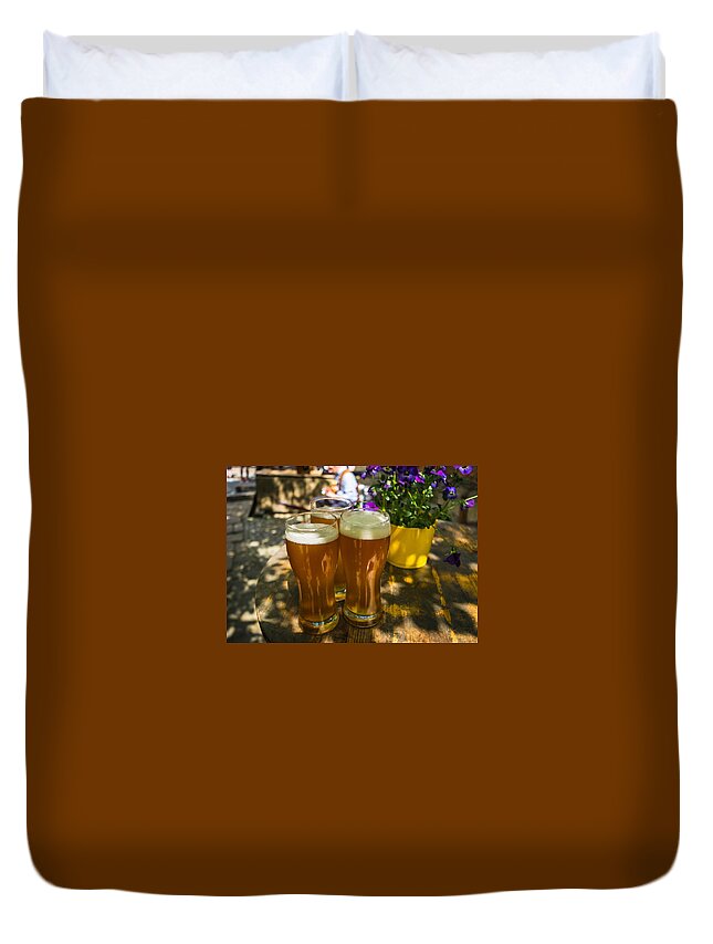 Beer Duvet Cover featuring the photograph Beer #8 by Jackie Russo