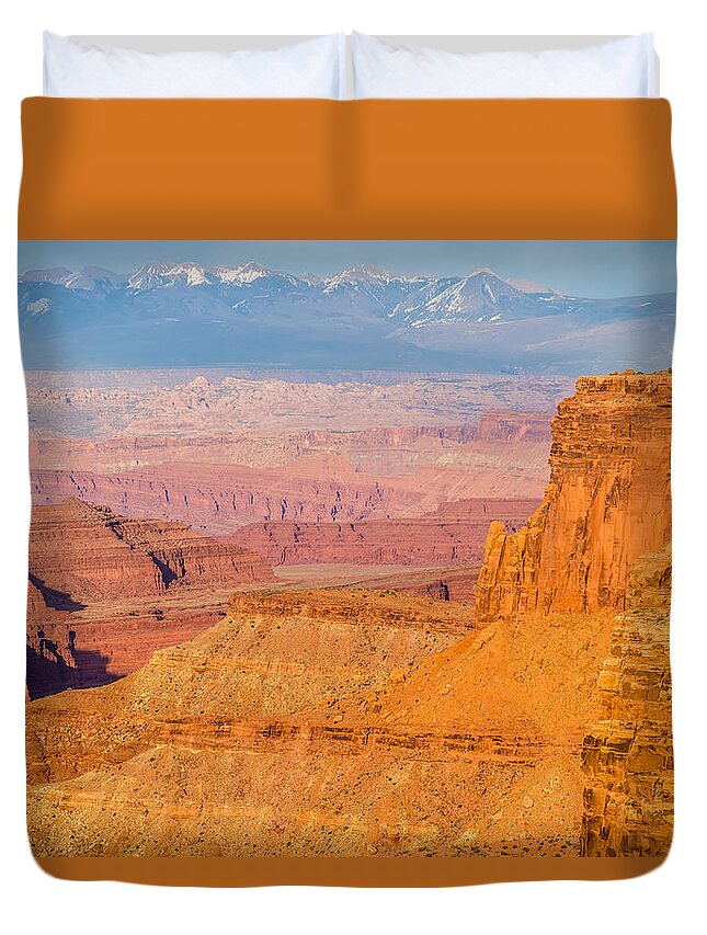 Park Duvet Cover featuring the photograph Canyonlands National park Utah #8 by Alex Grichenko