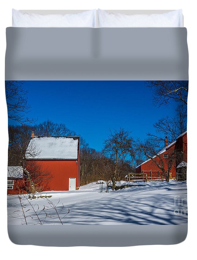 Weir Farm Duvet Cover featuring the photograph Weir Farm National Historic Site. by New England Photography
