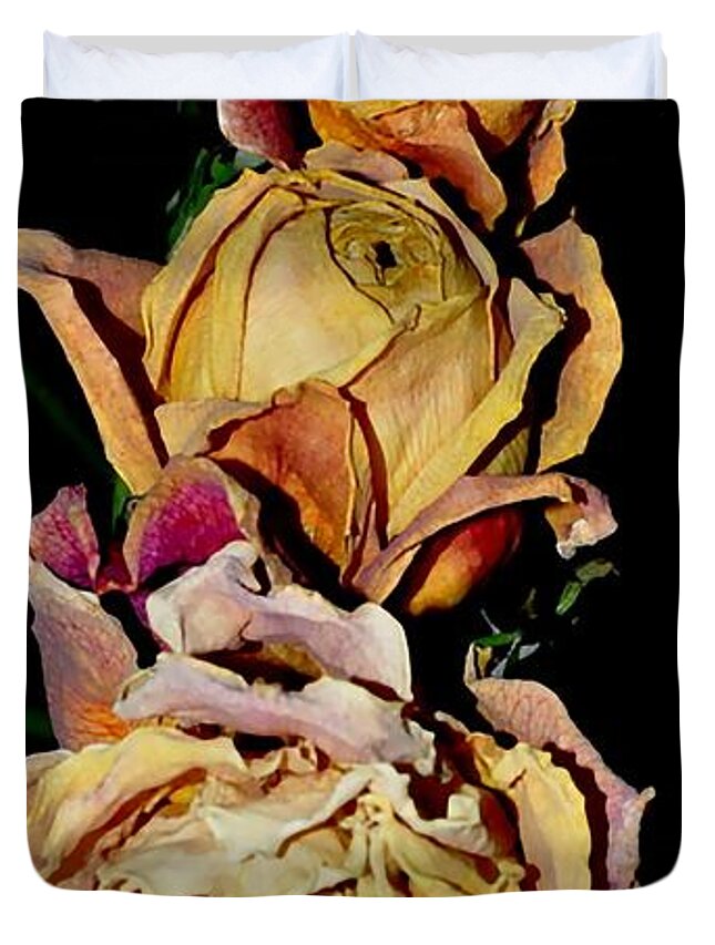 Roses Duvet Cover featuring the photograph Roses #8 by Sylvie Leandre