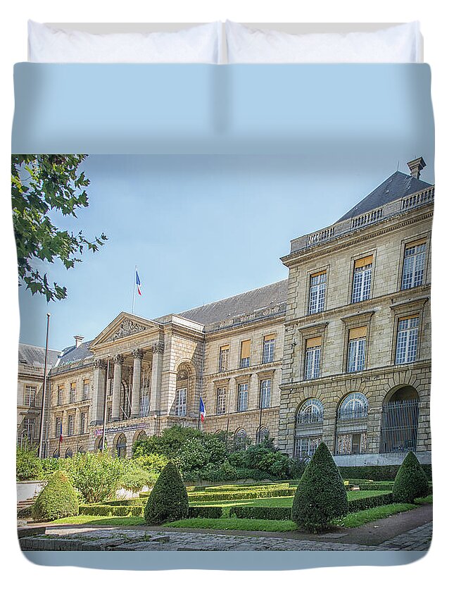 Europe Duvet Cover featuring the digital art Rouen France #8 by Carol Ailles