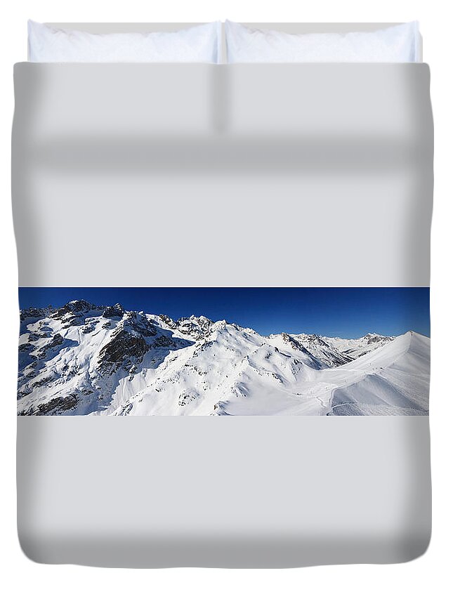 Serre Chevalier Duvet Cover featuring the photograph Serre Chevalier in the French Alps #8 by Pierre Leclerc Photography