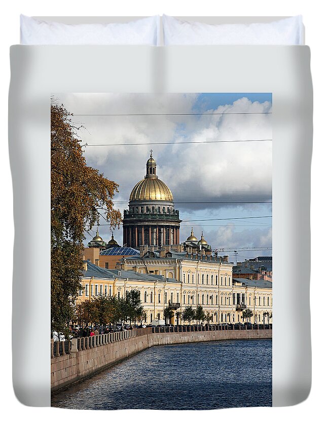 St. Petersburg Duvet Cover featuring the photograph St. Petersburg #5 by Masha Batkova