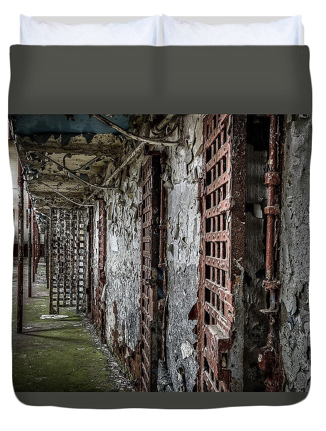 Adult Duvet Cover featuring the photograph Tennessee State Penitentiary #8 by Brett Engle