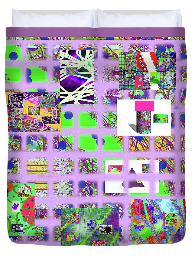 Walter Paul Bebirian Duvet Cover featuring the digital art 9-3-2015fabcdefghijklmnopq by Walter Paul Bebirian