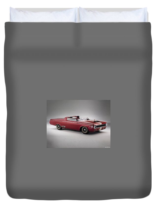 Dodge Duvet Cover featuring the digital art Dodge #9 by Maye Loeser
