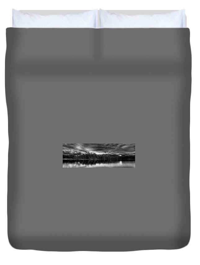 A Calm Day In The Adirondacks Duvet Cover featuring the photograph A Calm Day in the Adirondacks by David Patterson
