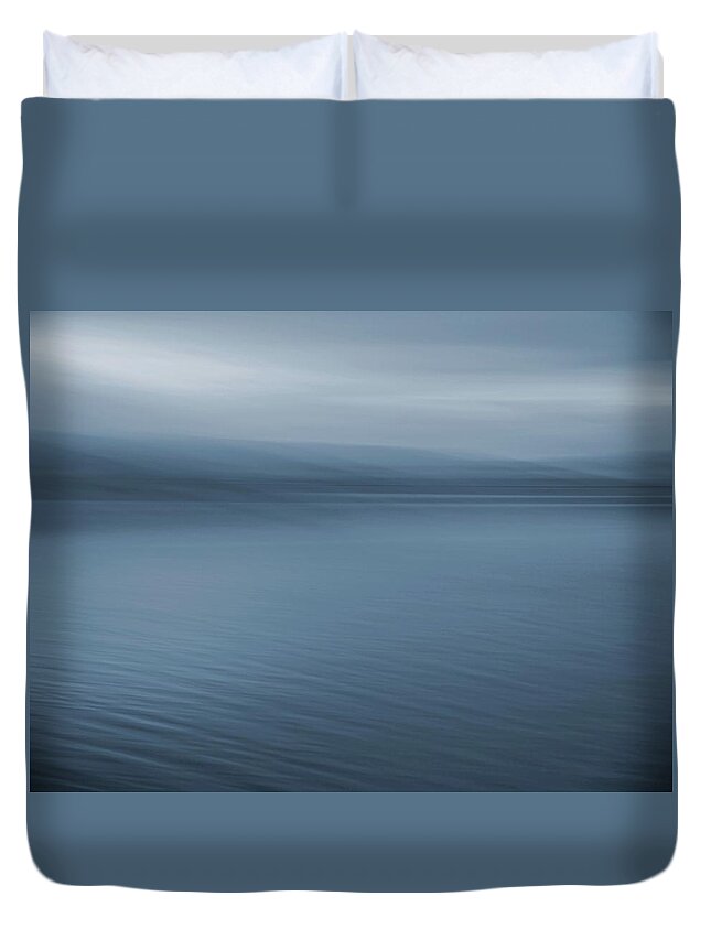 Copy Space Duvet Cover featuring the photograph A Cool October Morning by Dutch Bieber