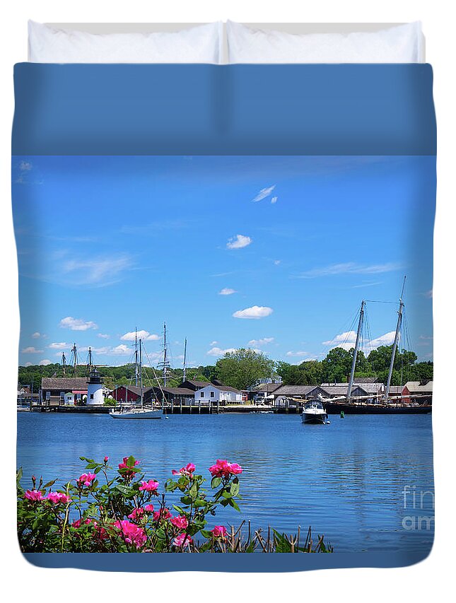 Connecticut Duvet Cover featuring the photograph A Little More Mystic by Joe Geraci