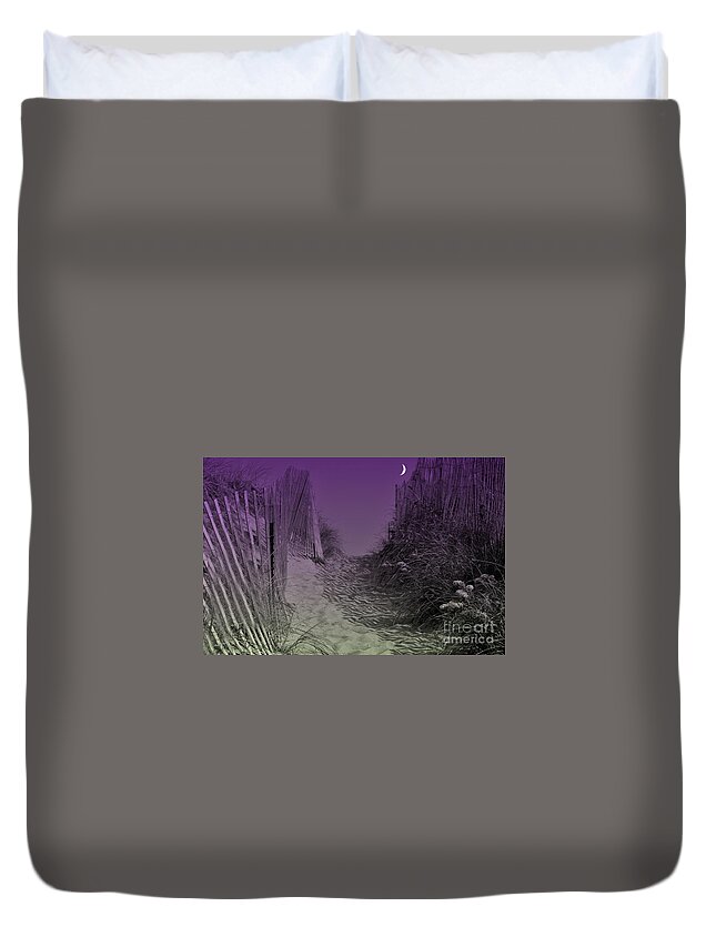 Beach Duvet Cover featuring the photograph A Path To The Atlantic by Barbara S Nickerson