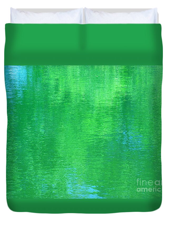 Water Duvet Cover featuring the photograph A Rendering Of Faith by Sybil Staples
