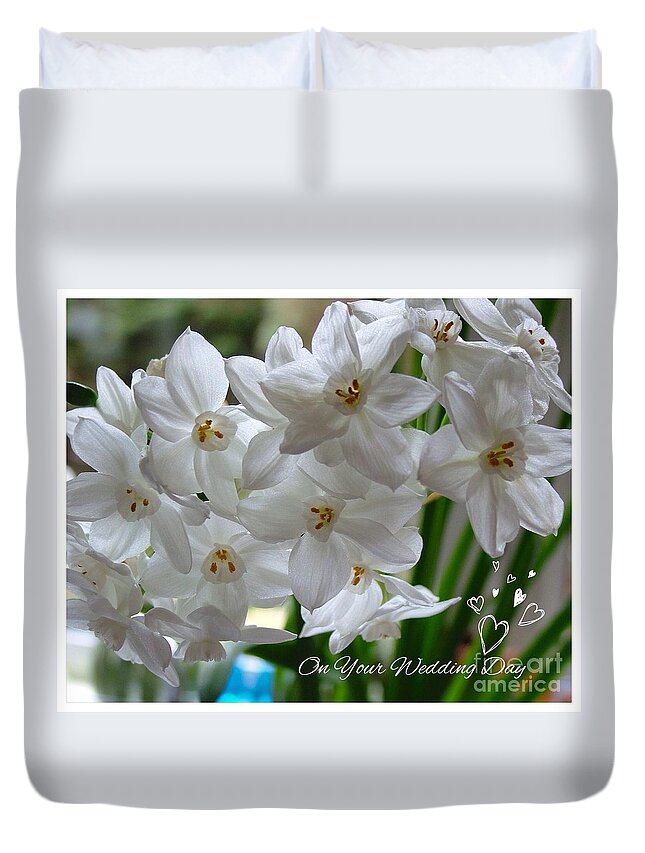 Spring Wedding Duvet Cover featuring the photograph A Spring Wedding by Joan-Violet Stretch