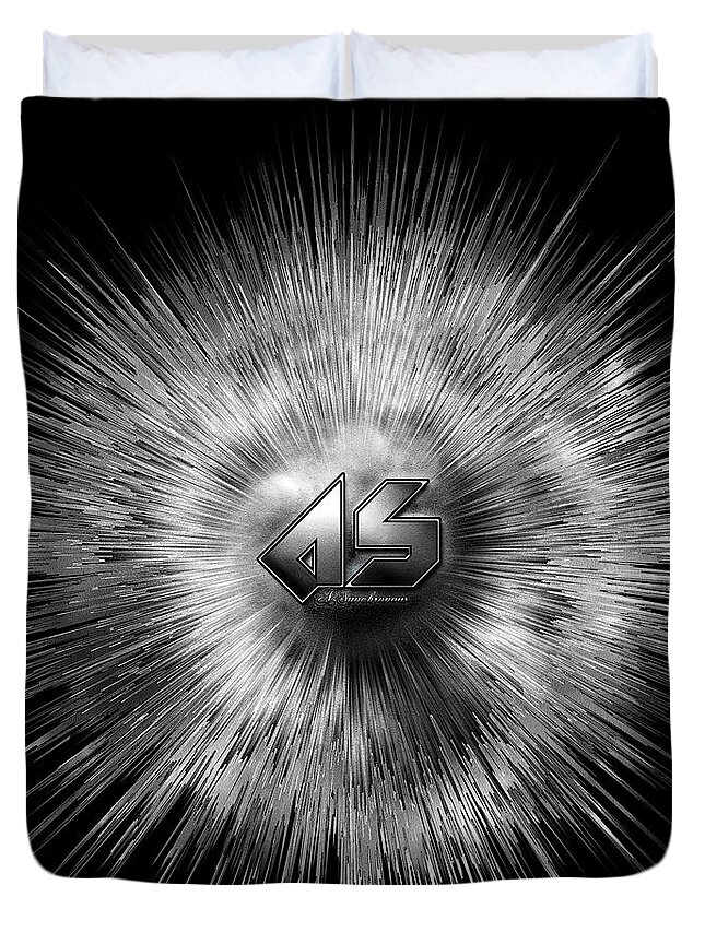 A-synchronous Duvet Cover featuring the digital art A-Synchronous Ethereal Flare by Rolando Burbon