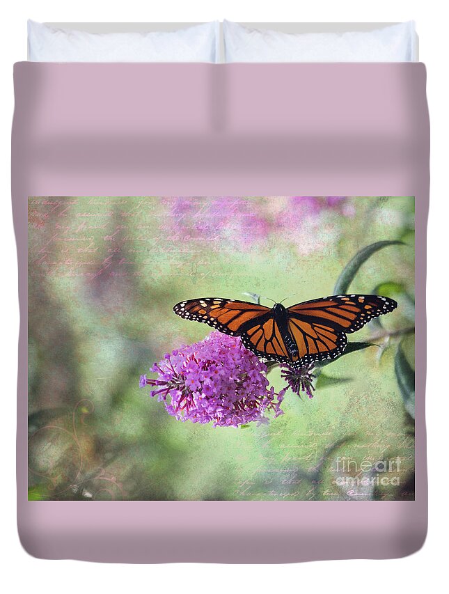 Photography Duvet Cover featuring the photograph A Touch of Spring by Laurinda Bowling